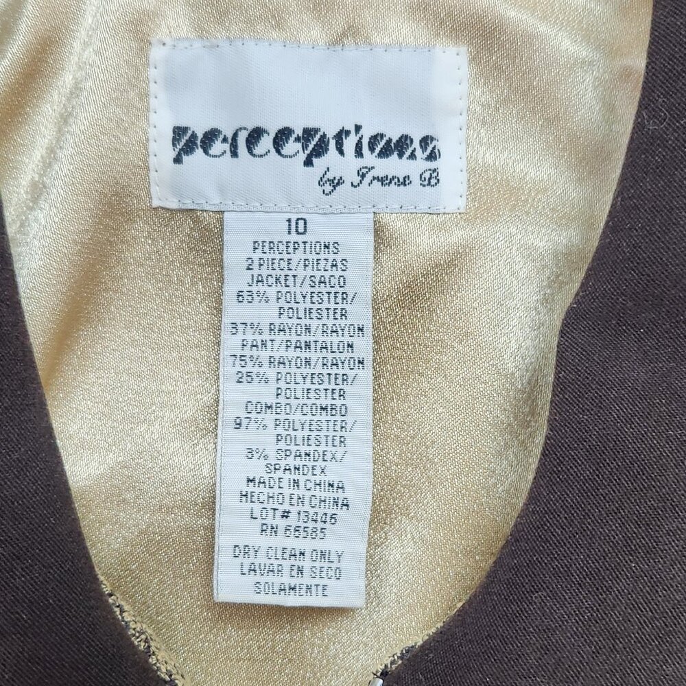 Women's Perceptions by Irene B Size 10 Blazer/Jacket - Picture 2 of 3